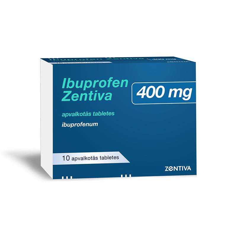 Ibuprofen Zentiva 400 mg apvalkotās tabletes N10