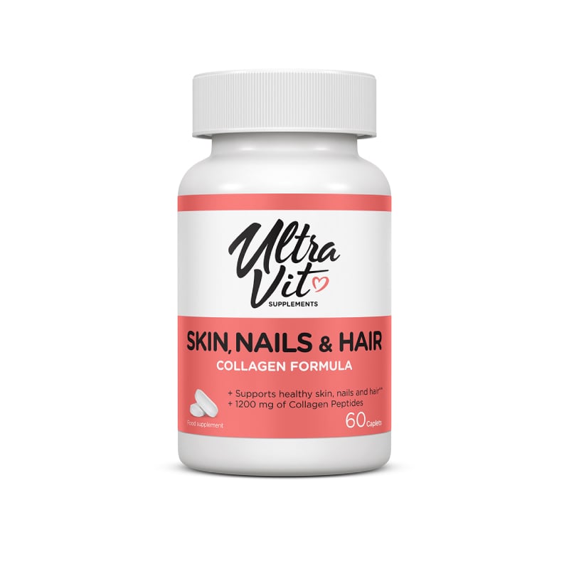 ULTRAVIT Skin, Nails&Hair kolagēna formula kapletes N60