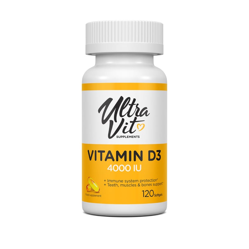 ULTRAVIT Vitamin D3 4000SV mīkstās kapsulas N120