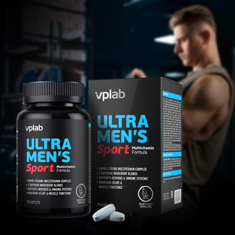VPLAB Ultra Mens Sport Multivitamin Formula kapletes N90