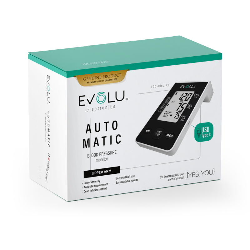 EVOLU Automatic augšdelma asinsspiediena mērītājs