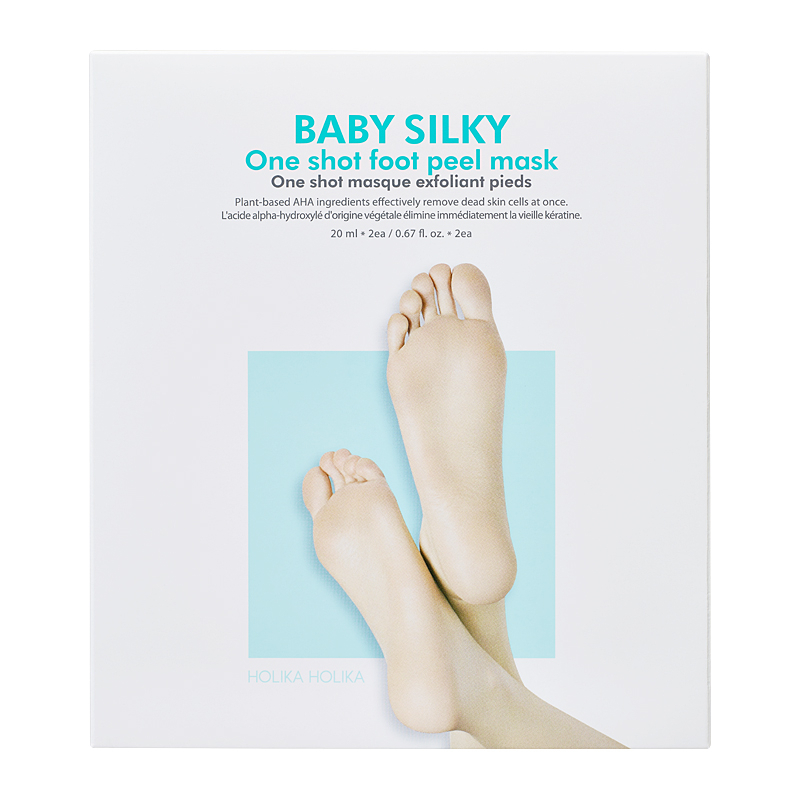 HOLIKA HOLIKA Baby Silky One Shot pēdu pīlinga maska 40ml