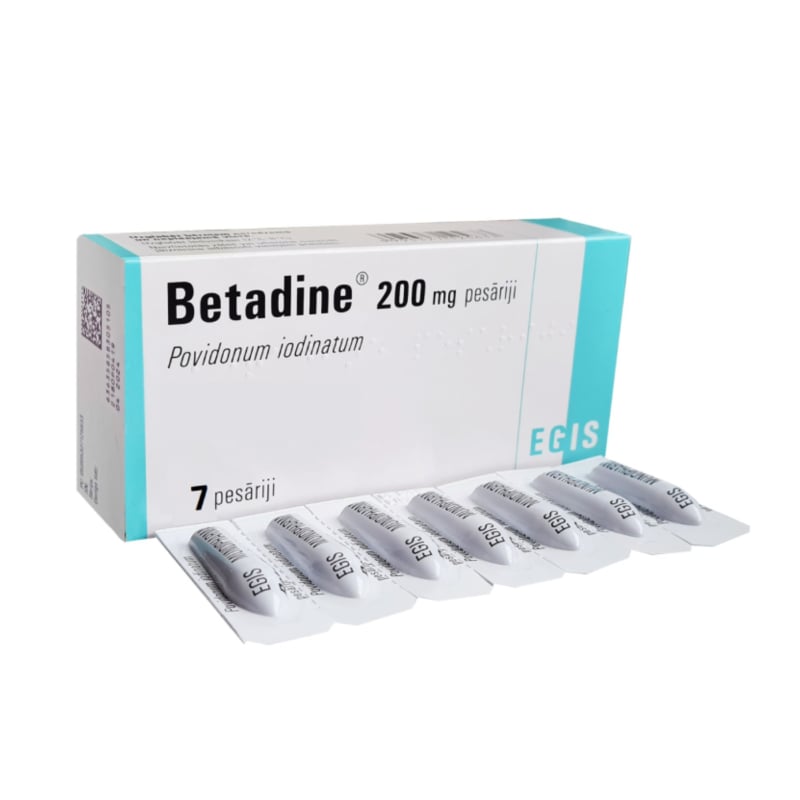 BETADINE 200mg pesāriji N7