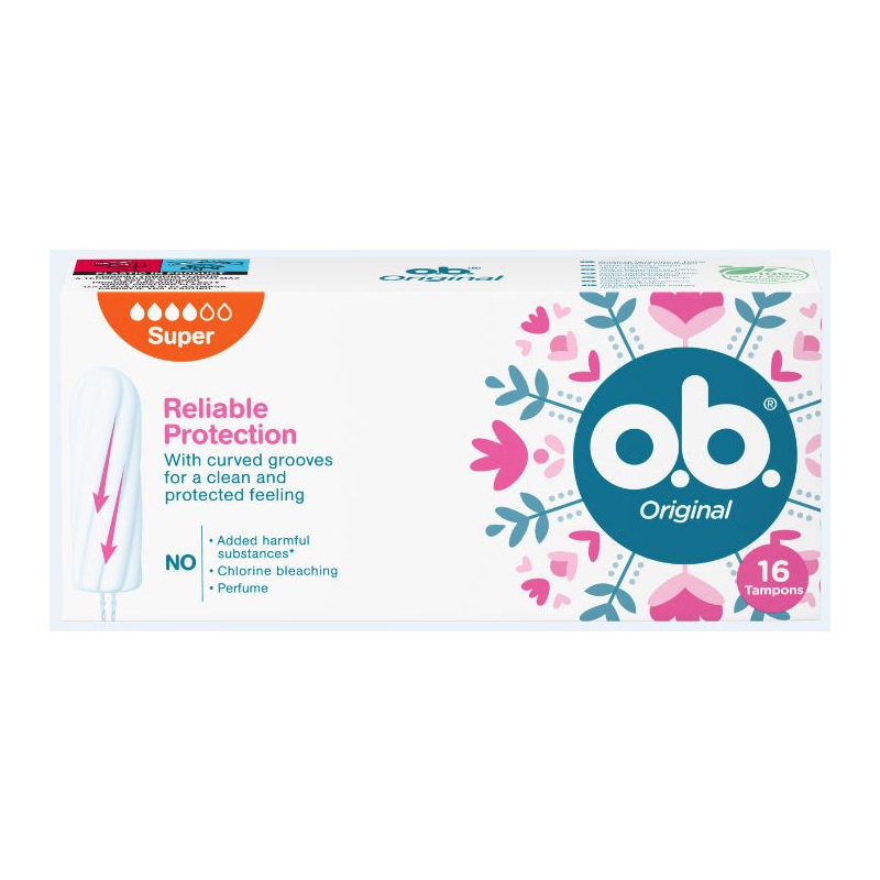 O.B. Super higiēniskie tamponi N16