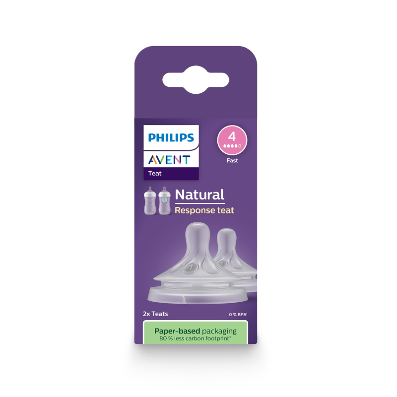 PHILIPS AVENT Natural Response pudeļu silikona knupīši 3m+ N2