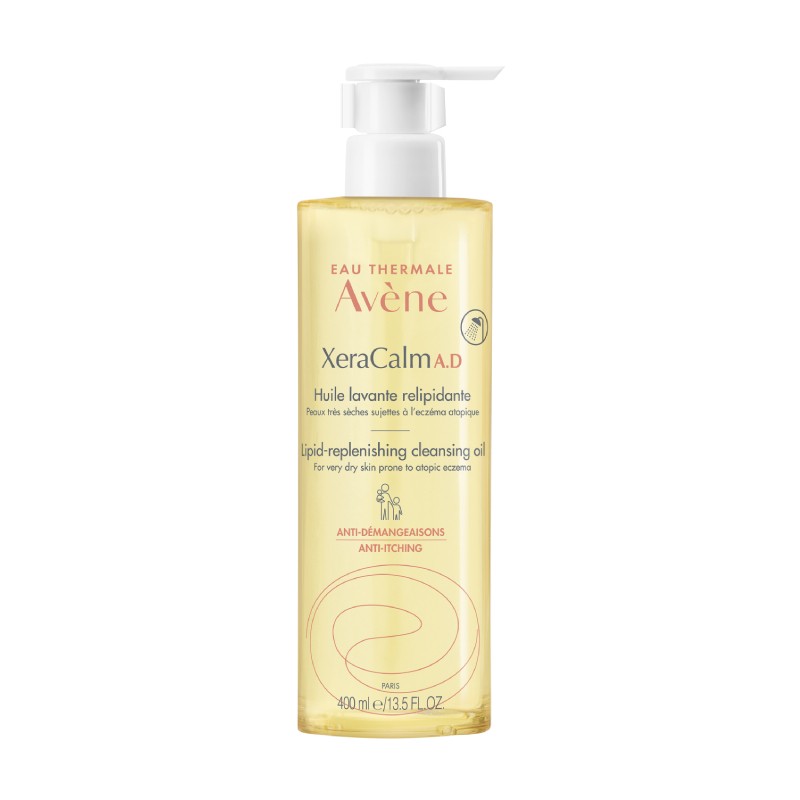 AVENE Xeracalm A.D lipīdus atjaunojoša attīrošā eļļa 400 ml