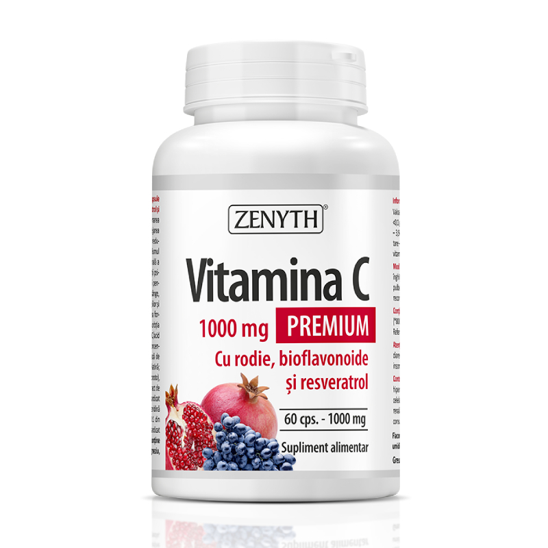 ZENYTH Vitamina C 1000mg Premium kapsulas N60