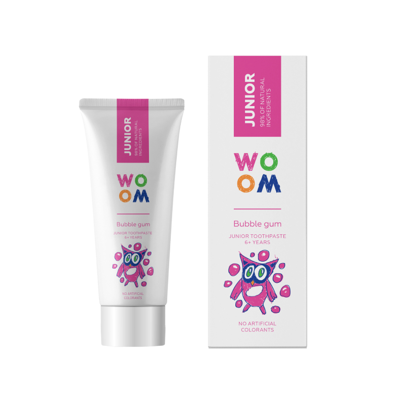 WOOM Junior Bubble Gum zobu pasta 6+gadi