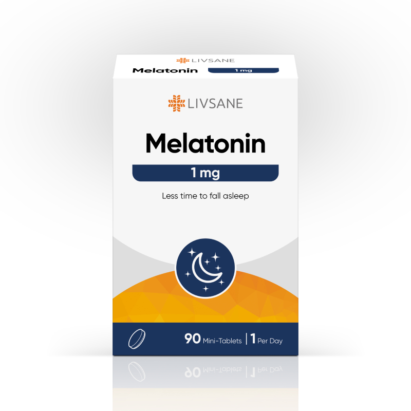 LIVSANE Melatonīns 1mg tabletes N90
