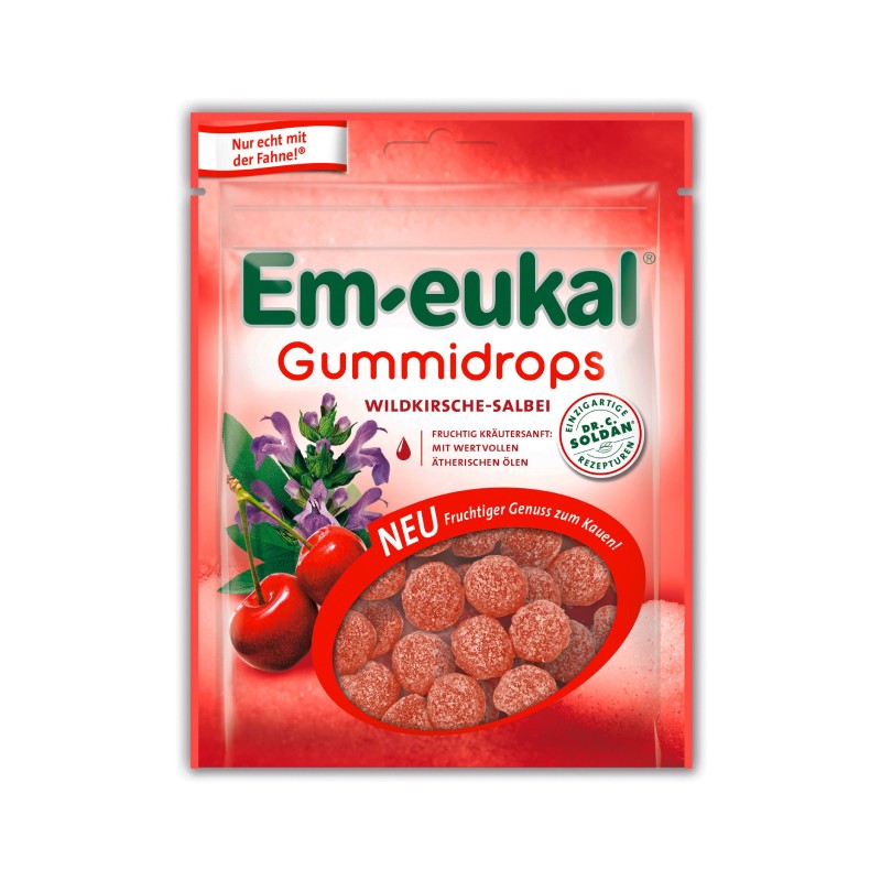 DR.SOLDAN Em-Eukal Savvaļas Ķirsis-Salvija želejas konfektes 90g