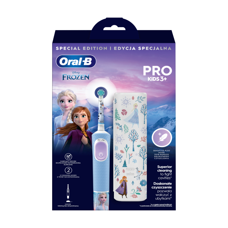 ORAL B Frozen elektriskā zobu birste+futlāris