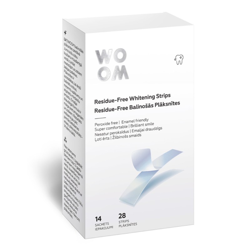 WOOM Residue-Free zobu balinošās plāksnītes N28