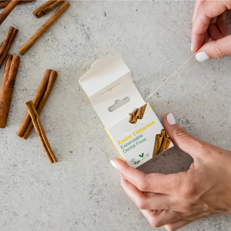 NORDICS Cinnamon zobu diegs ar kanēļa eļļu 30m.