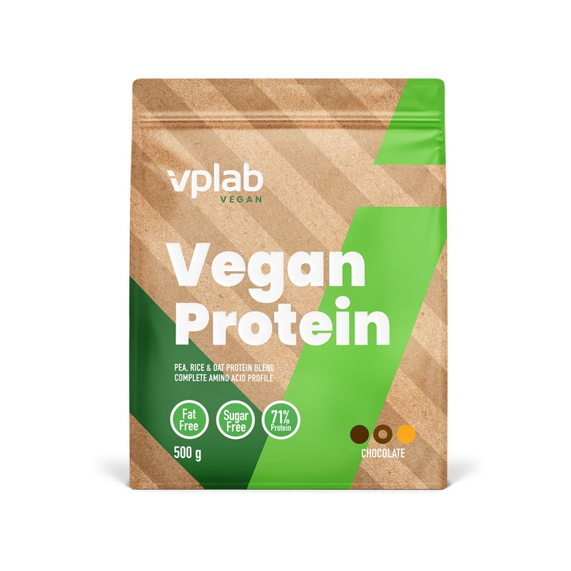 VPLAB Vegan Protein Chocolate pulveris 500g