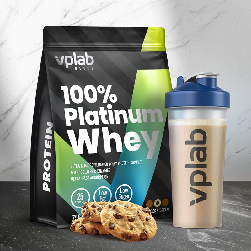 VPLAB Platinum Whey Cookies&Cream pulveris 750g