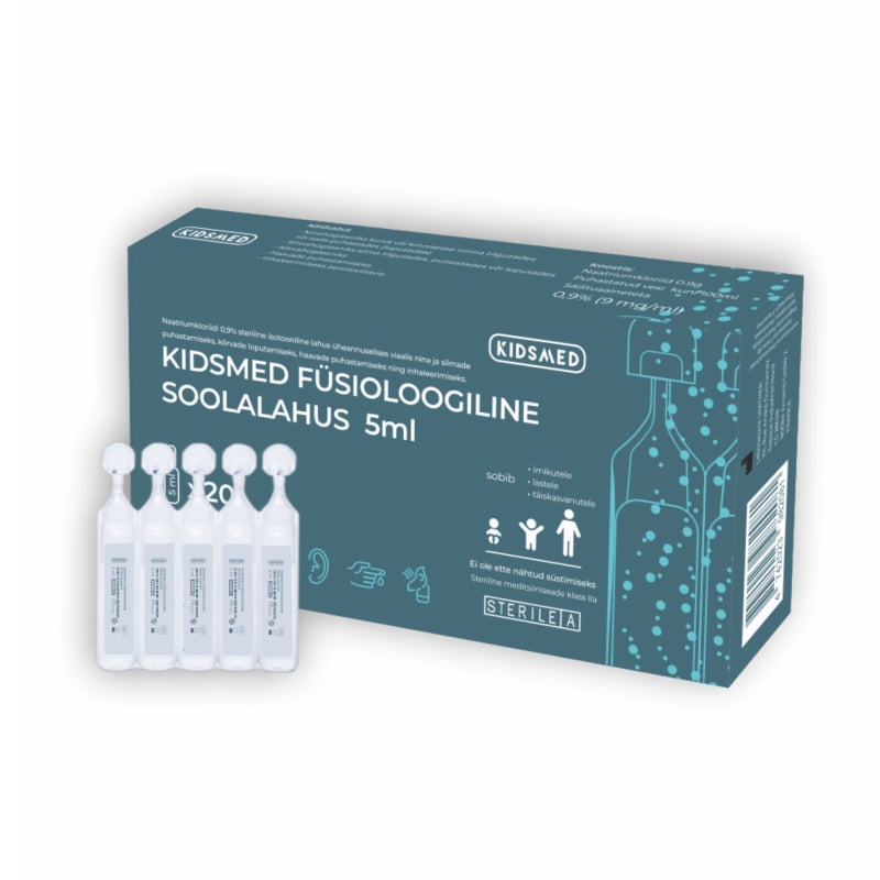 KIDSMED daudzfunkcionāls fizioloģiskais šķīdums 5ml N20