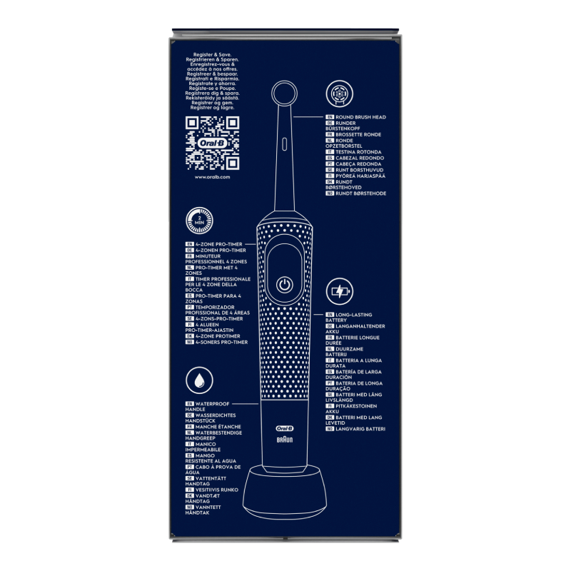 ORAL B Vitality PRO Frozen elektriskā zobu birste 3+g.