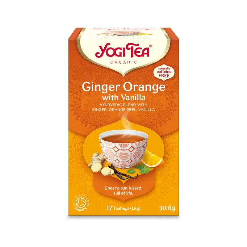 YOGI TEA Ingvera, apelsīnu un vaniļas tēja N17