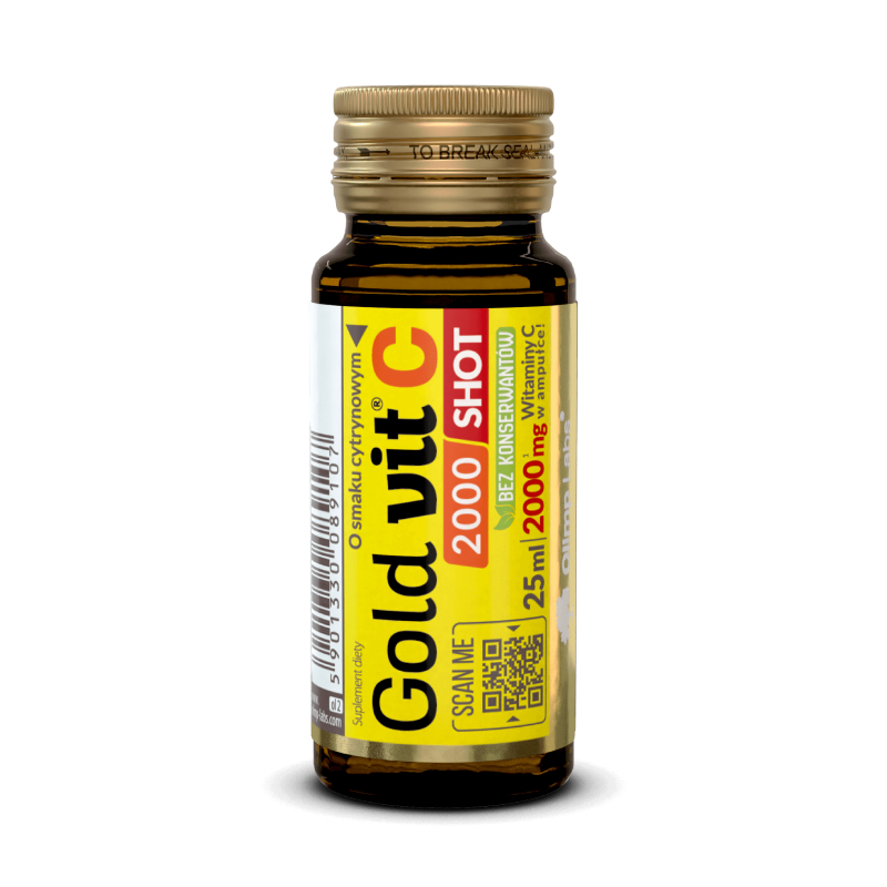 OLIMPLABS Gold–Vit C Shot 2000mg šķidrums ampulās 25ml N9