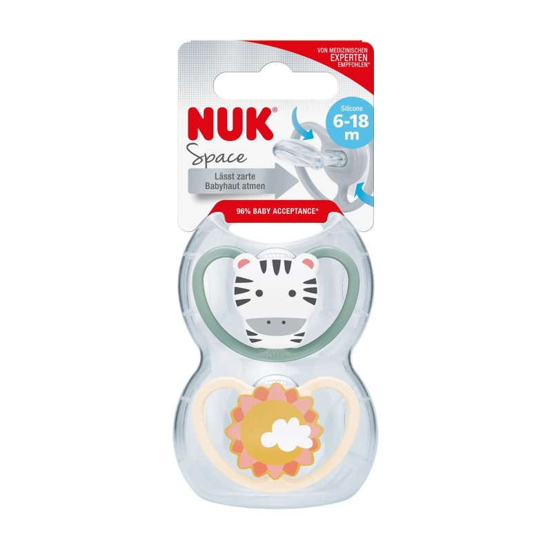 NUK Space māneklis 2 (6-18 mēn.), silikona N2