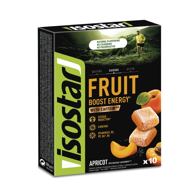 ISOSTAR Energy Fruit Boost Apricot želejas marmelādes 10g N10