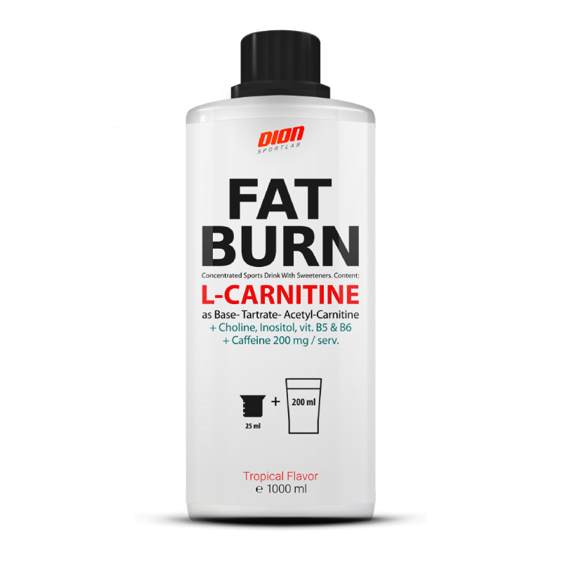 DION SPORTLAB Fat Burn Tropiska garša škidrums 1000ml