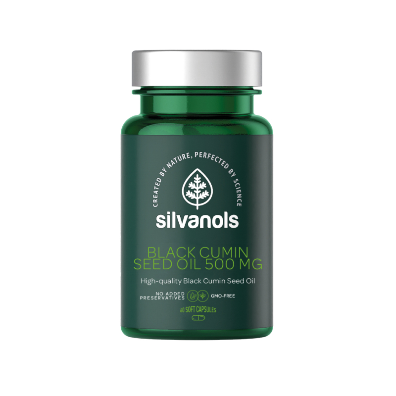 SILVANOLS Black Cumin Seed Oil 500 mg kapsulas N60