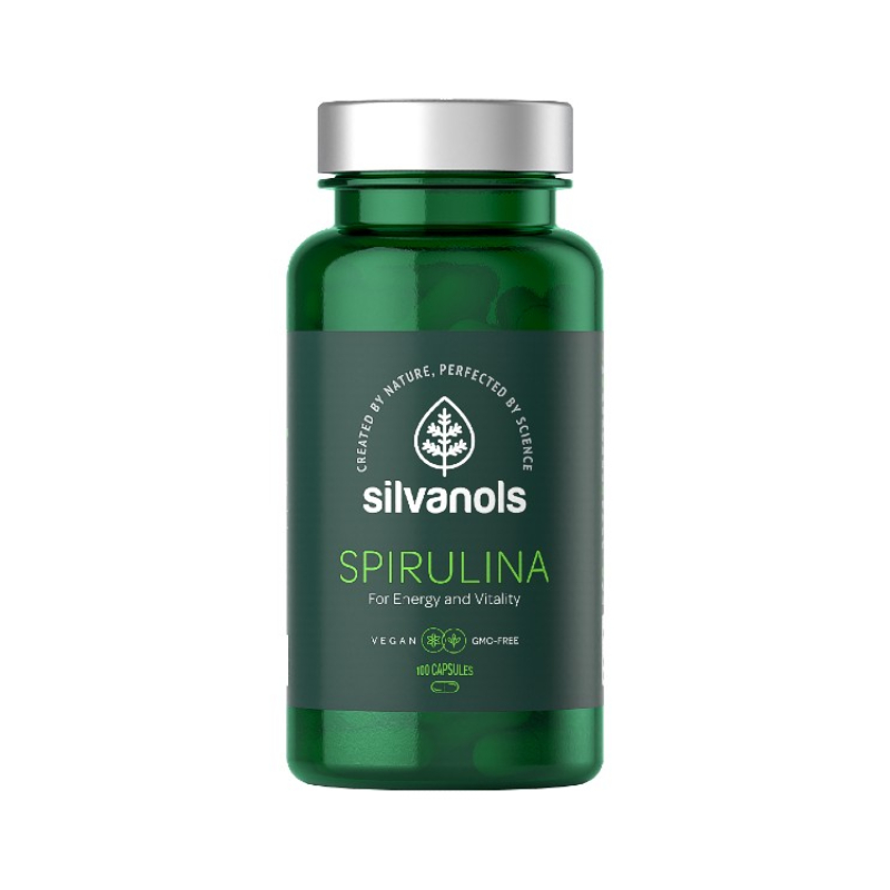 SILVANOLS Spirulina kapsulas N100