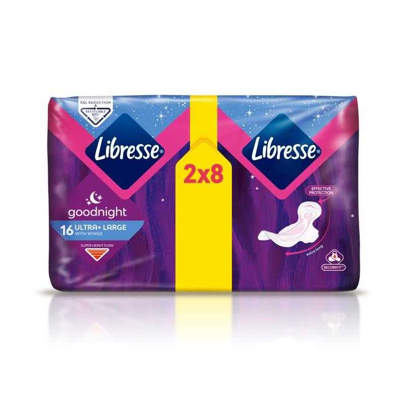 LIBRESSE GoodNight Ultra Large higiēniskās paketes N16