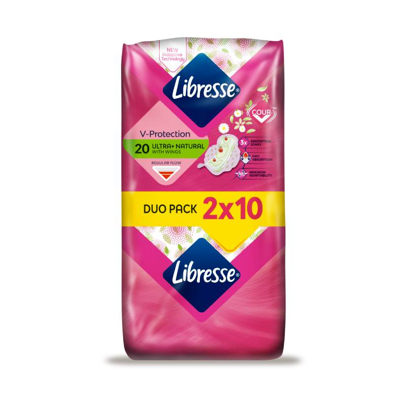 LIBRESSE Aloe&Chamomile Normal higiēniskās paketes N20