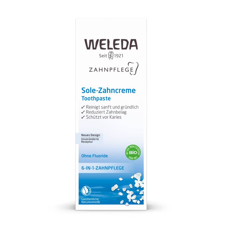 WELEDA zobu pasta ar jūras sāli, bez fluorīda 75 ml