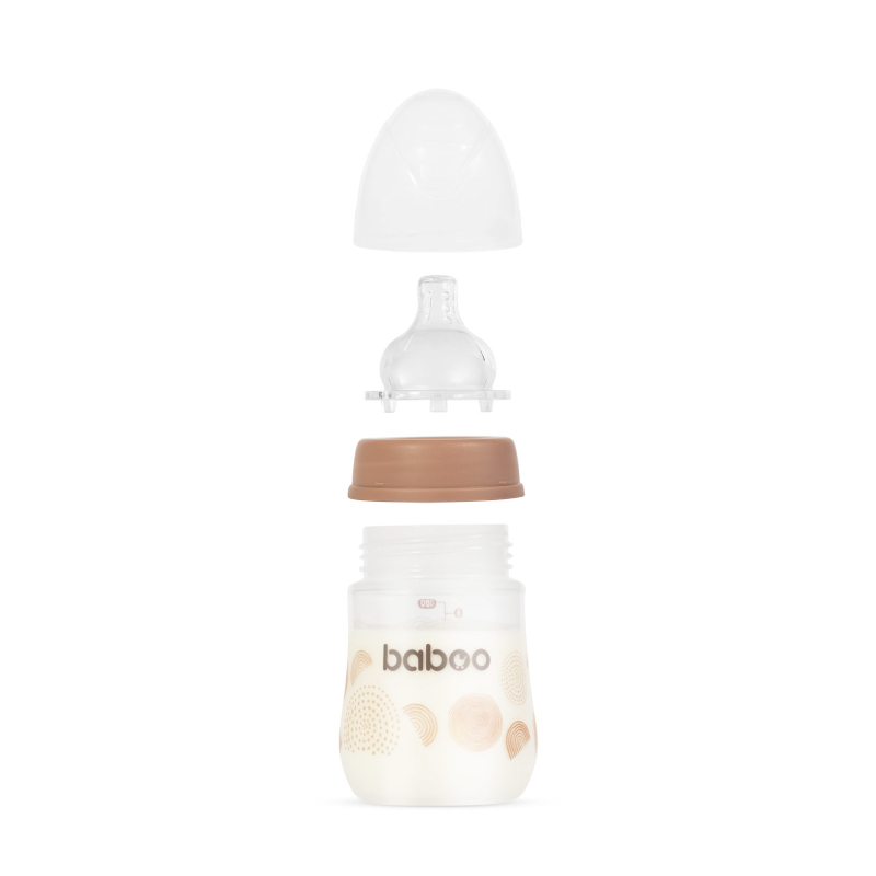 BABOO pretkoliku barošanas pudelīte, Au Naturale, 0+ mēneši 180 ml