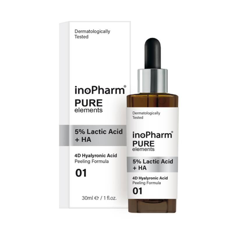 INOPHARM Pure Elements 5% Lactic Acid + HA sejas pīlings 30 ml