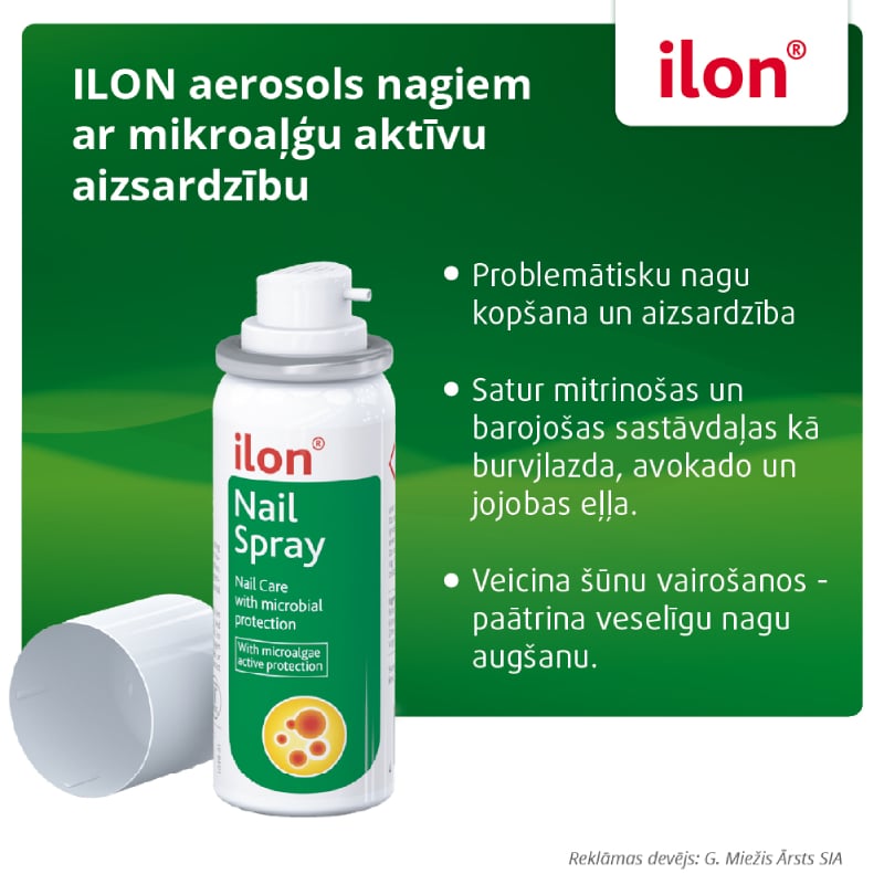 ILON aerosols nagiem ar mikroaļģu aktīvu aizsardzību 50 ml