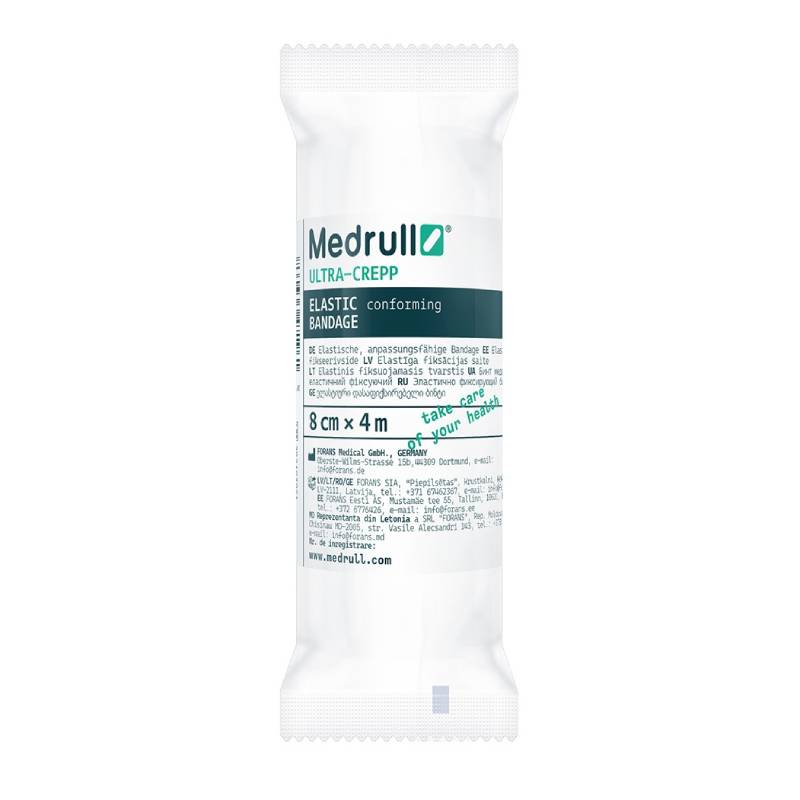 MEDRULL Ultra Crepp elastīgā saite 8cmx4m
