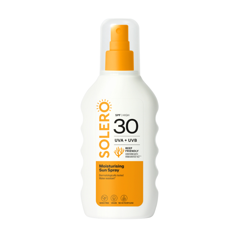 SOLERO SUN SPF30 mitrinošs saules aizsargsprejs 200ml