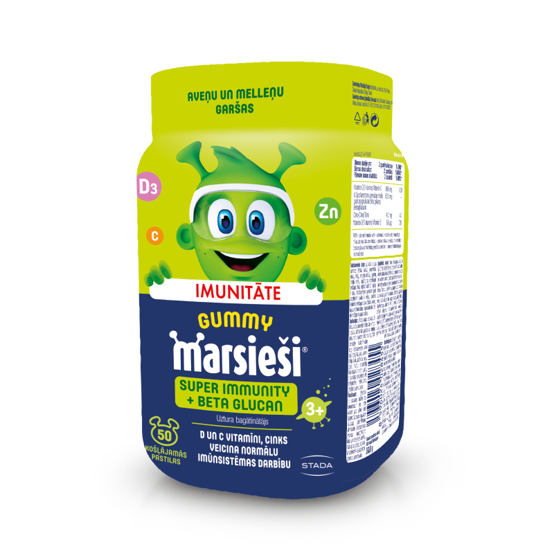 MARSIEŠI Gummies Super Immunity košļājamās pastilas N50