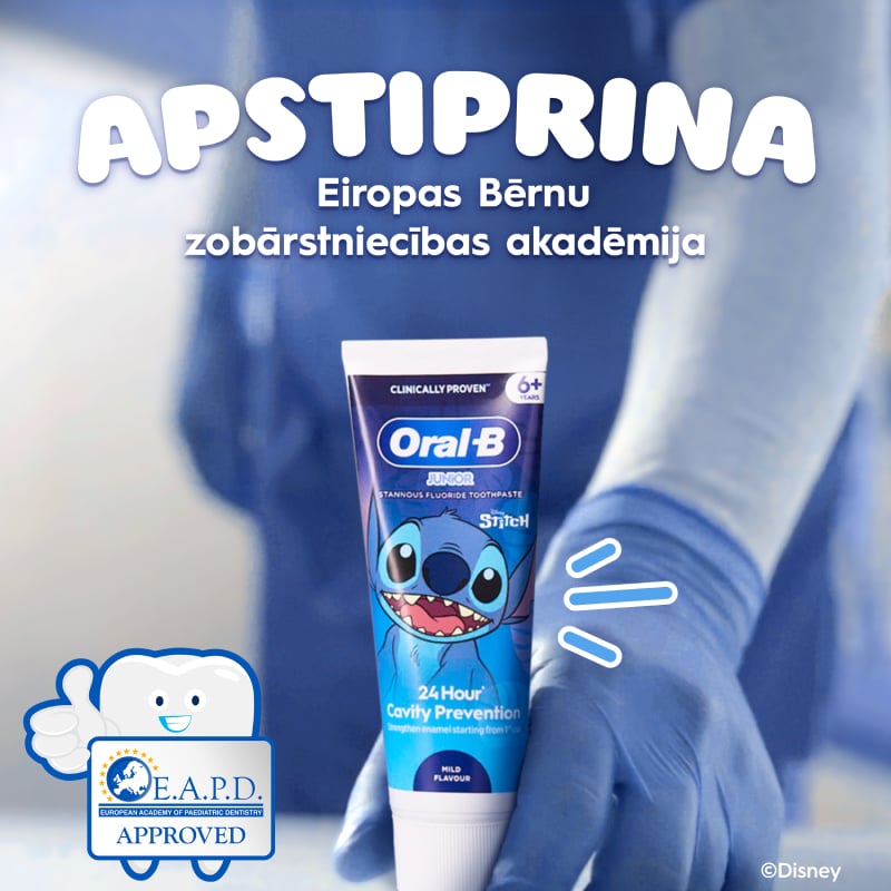 ORAL B Junior Stitch zobu pasta 6+ gadi 75 ml