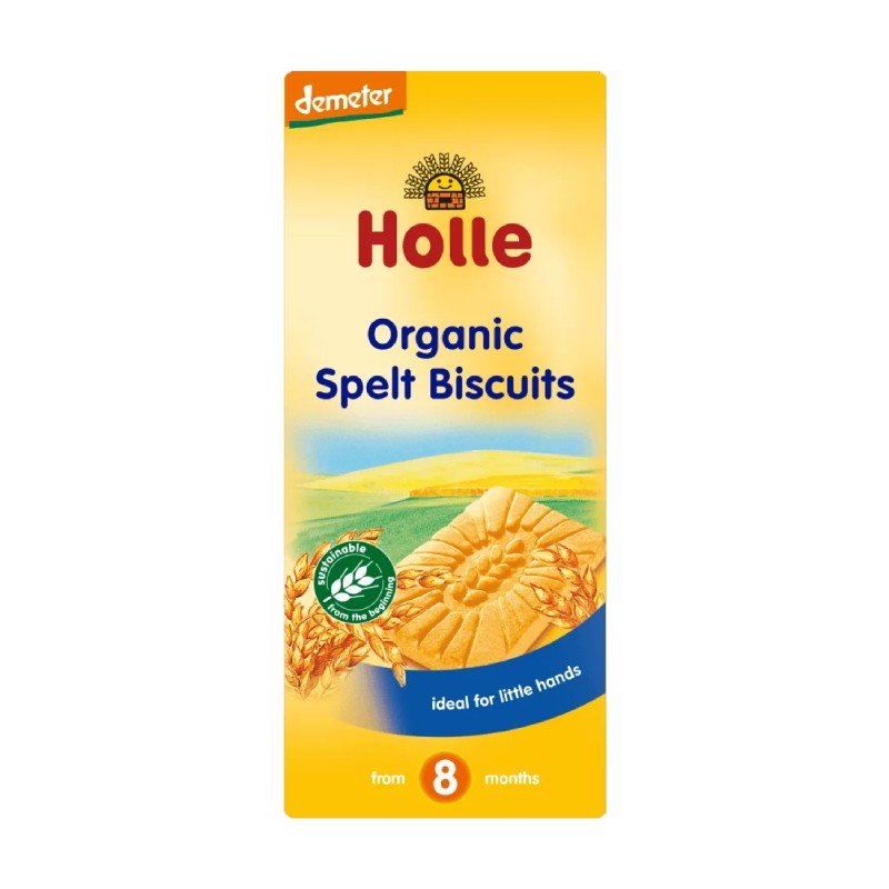 HOLLE Speltas cepumi zīdaiņiem no 8 mēn.150g