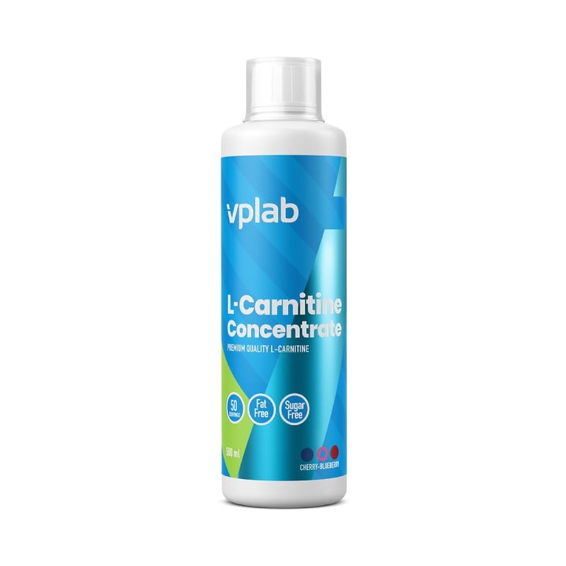 VPLAB L-Carnitine Concentrate Cherry-Blueberry šķidrums 500ml