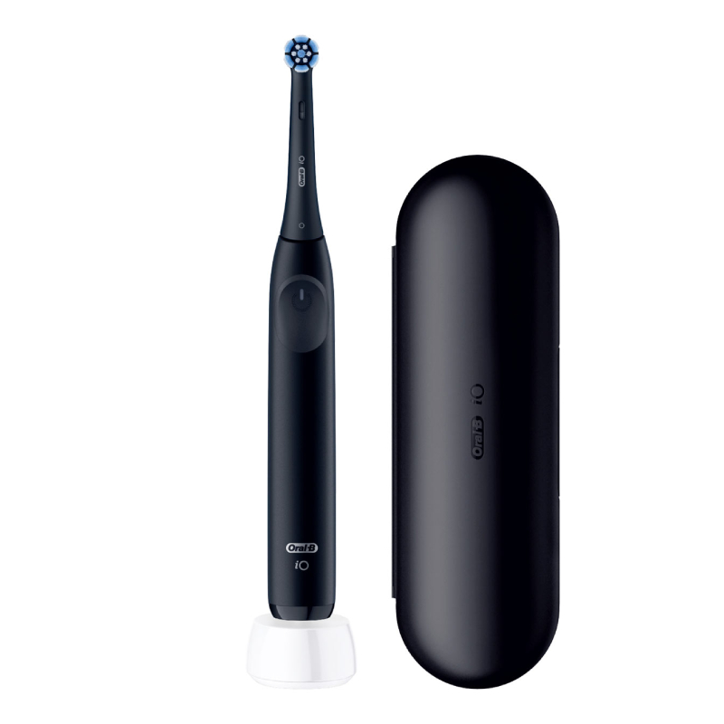 ORAL B iO2 elektriskā zobu birste + futlāris, Night Black