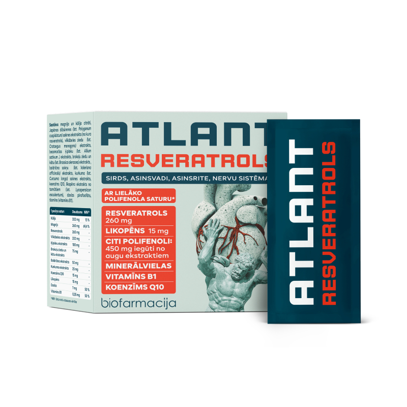 BIOFARMACIJA Atlant Resveratrols pulveris N28