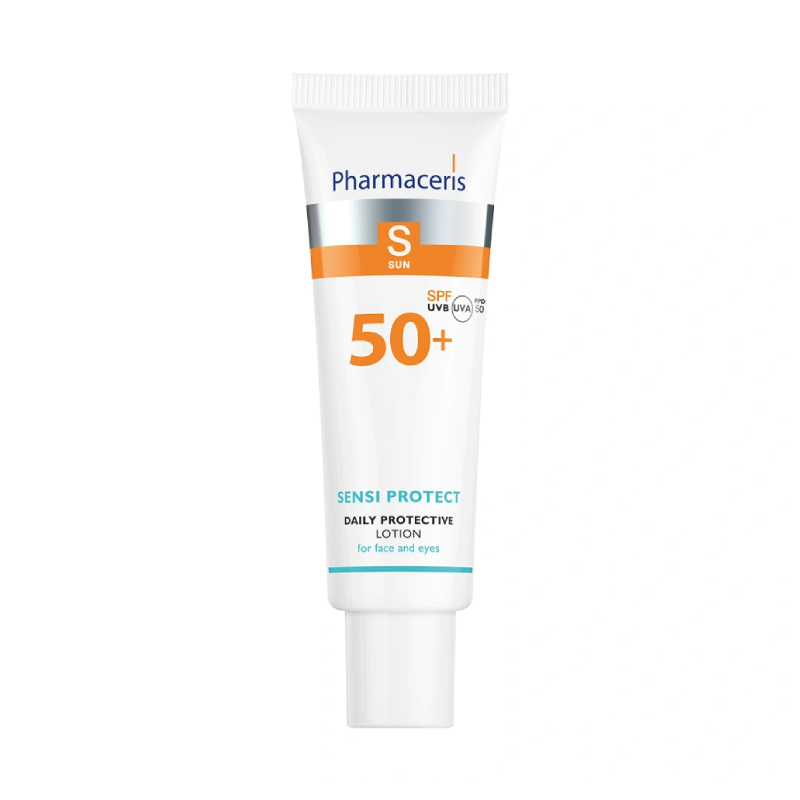 PHARMACERIS S Sensi Protect SPF50+ aizsargājošs losjons sejai un acu zonai 50ml