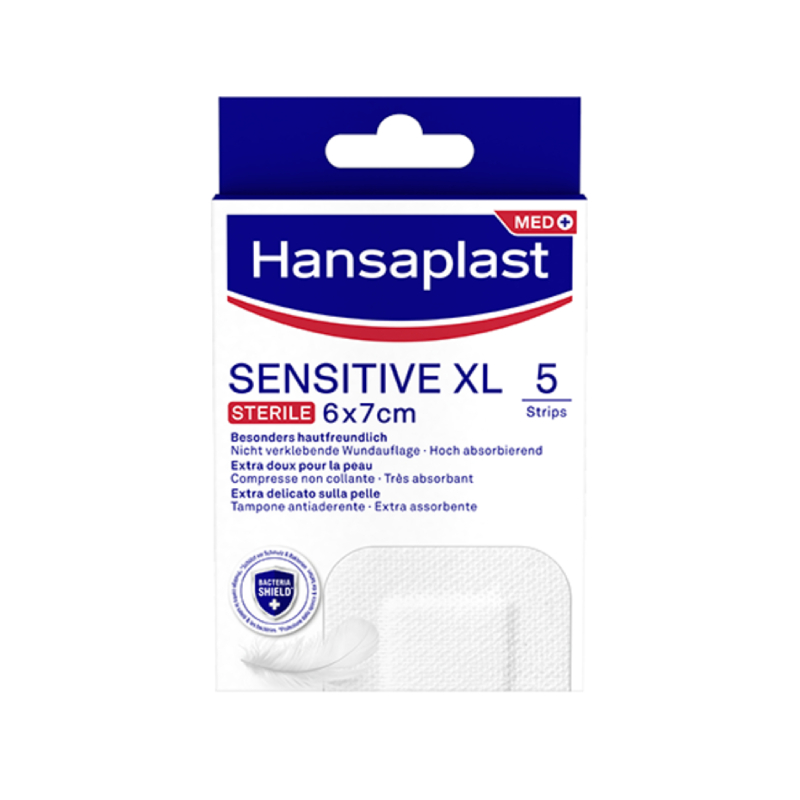HANSAPLAST Sensitive XL plāksteri 6x7 cm N5