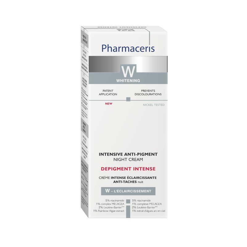 PHARMACERIS W Depigment Intense intensīvs pigmentāciju mazinošs nakts krēms 50ml