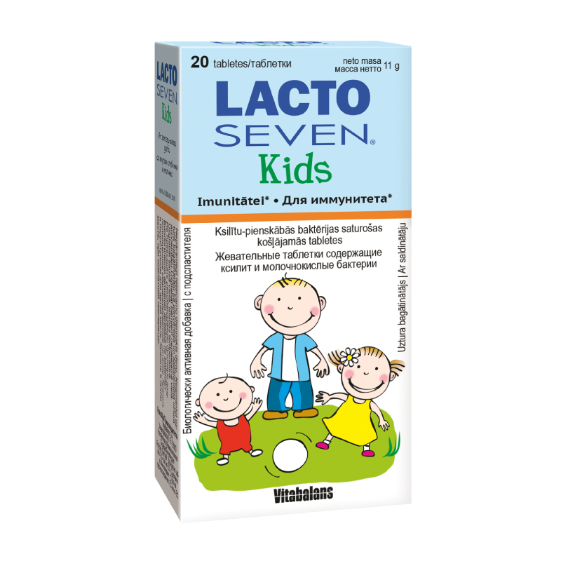 LACTOSEVEN Kids košļājamās tabletes N20