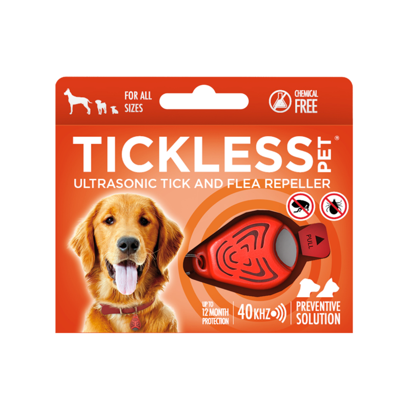 TICKLESS Pet ultraskaņas repelenta ierīce oranža N1