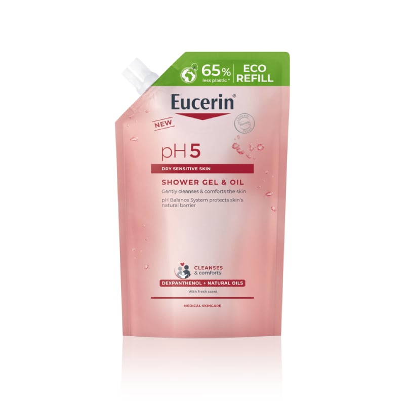 EUCERIN pH5 dušas želeja&eļļa uzpildes iepakojums (Refill) 400ml