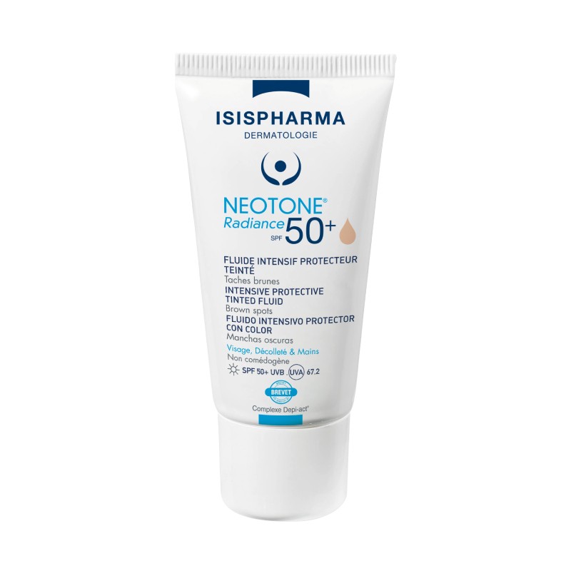ISISPHARMA Neotone Radiance SPF50+ tonēts aizsargfluīds pigmentācijai Light 30ml
