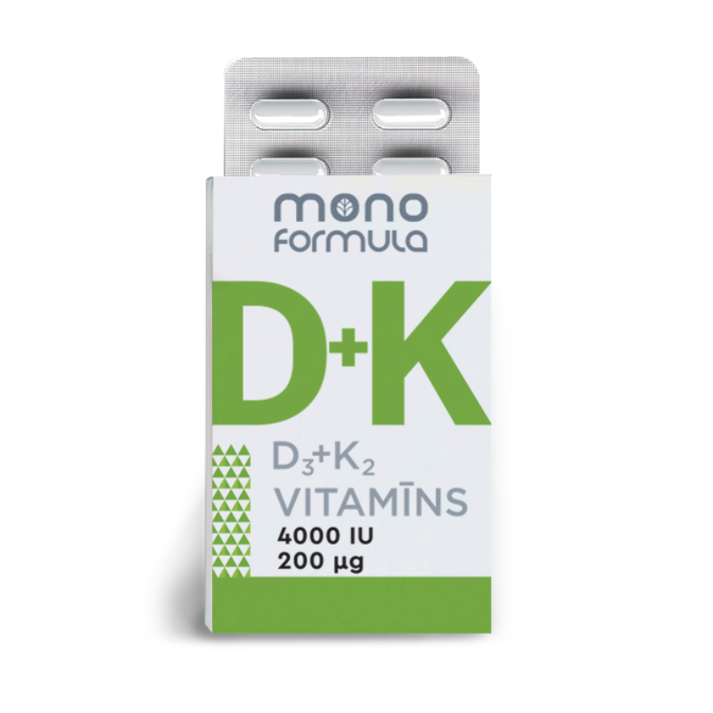 MONO FORMULA D3+K2 vitamīns kapsulas N30